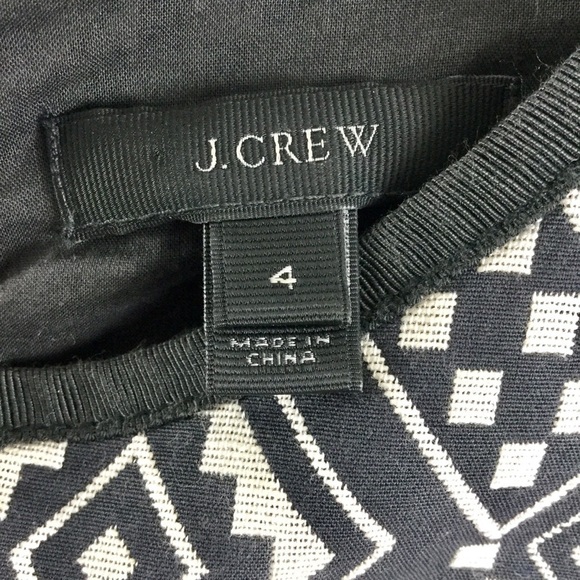 J.CREW sleeveless diamond ikat dress with pockets style A1812 size 4 - Picture 10 of 11